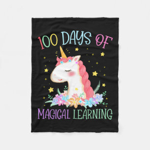 Dag van School Eenhoorn 100 dagen Magisch Leren GI Fleece Deken