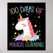 Dag van School Eenhoorn 100 dagen Magisch Leren GI Poster (Voorkant)