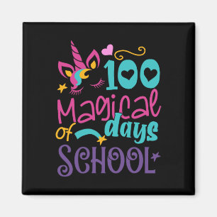 Dag van School Eenhoorn 100 Magische Dagen Leraar Magneet