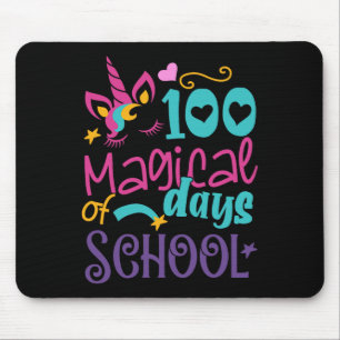 Dag van School Eenhoorn 100 Magische Dagen Leraar Muismat