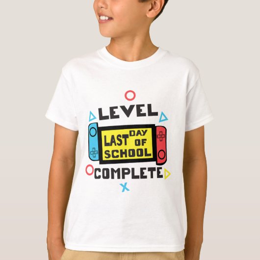 Dag van School Gamer T-shirt (Voorkant)