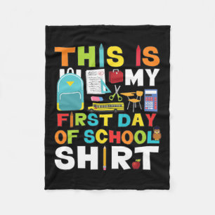 Dag van School Jongens Meisjes Terug naar School Fleece Deken