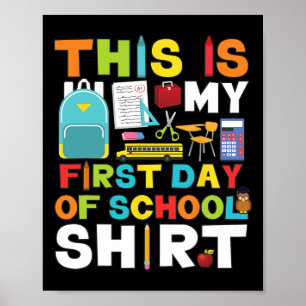 Dag van School Jongens Meisjes Terug naar School Poster
