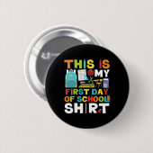 Dag van School Jongens Meisjes Terug naar School Ronde Button 5,7 Cm (Voorkant /achterkant)