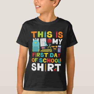 Dag van School Jongens Meisjes Terug naar School T-shirt