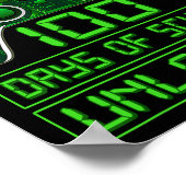 Dag van School Jongens Niveau 100 Dagen van School Poster (Hoek)