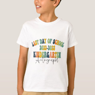 Dag van school kleuterschool handtekeningen 2023 t-shirt