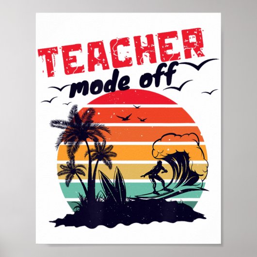 Dag Van School Leraar Modus Uit Leraar 10 Poster (Voorkant)