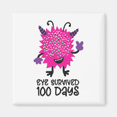 Dag van School Monster Meisjes Kinder Eye overleef Magneet (Voorkant)