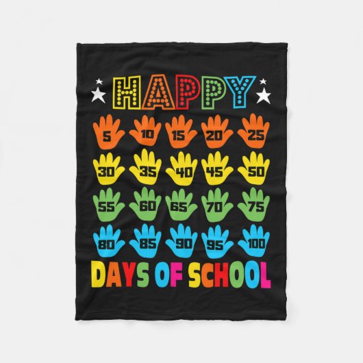 Dag van schoolkostuum voor kinderen meisjes jongen fleece deken (Voorkant)