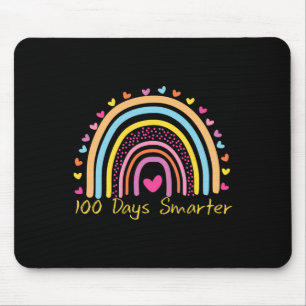 Dag van schoolleraar 100 dagen slimmere regenboog muismat