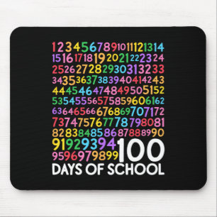 Dag van schoolleraar Kinder 100 dagen Wiskunde num Muismat