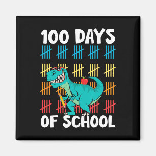 Dag van schoolleraren Kinder jongens Dino Happy 10 Magneet