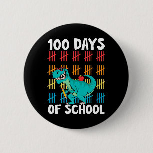 Dag van schoolleraren Kinder jongens Dino Happy 10 Ronde Button 5,7 Cm