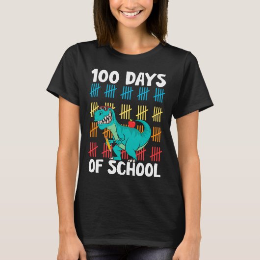 Dag van schoolleraren Kinder jongens Dino Happy 10 T-shirt (Voorkant)