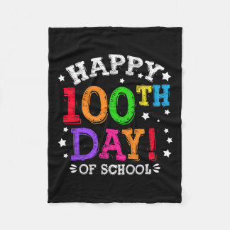 Dag van schoolleraren Kinder kind gelukkig 100 dag Fleece Deken