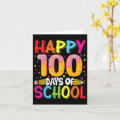 Dag van schoolleraren Kinder kind gelukkig 100 dag Kaart (Gele Bloem)