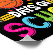 Dag van schoolleraren Kinder kind gelukkig 100 dag Poster (Hoek)