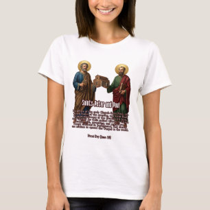 Dag van St. Petrus en St. Paulus Twee Pilaren Kath T-shirt