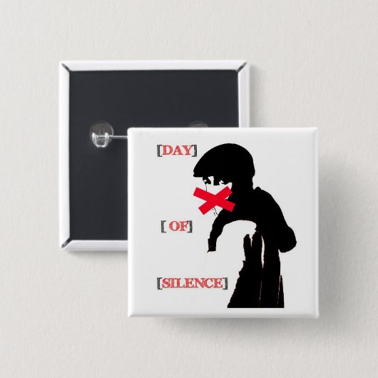 Dag van stilte Button (Voorkant /achterkant)