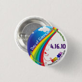 Dag van Stilte Ronde Button 3,2 Cm (Voorkant /achterkant)