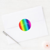 Dag van Stilte Ronde Sticker (Envelop)