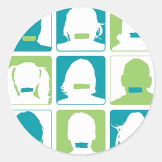 Dag van stilte ronde sticker