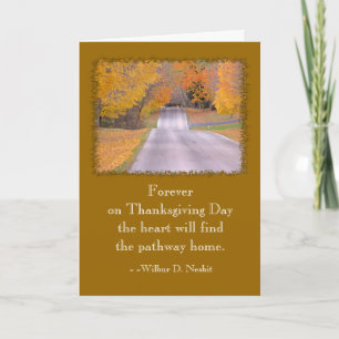 DAG VAN THANKSGIVING KAART, SENTIMENTELE UITSPRAAK FEESTDAGEN KAART