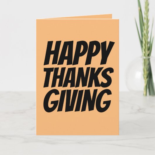 DAG VAN THANKSGIVING KAARTEN, GOD ZEGENE JE KAART (Voorkant)
