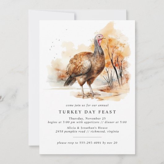 Dag van Turkije | Herfst Friendsgiving of Thanksgi Kaart (Voorkant)