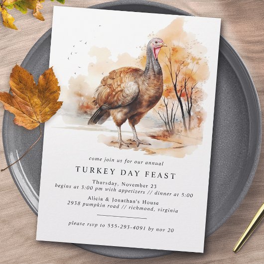 Dag van Turkije | Herfst Friendsgiving of Thanksgi Kaart