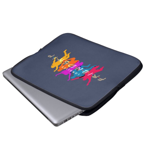 Dag van vriendschap | 15-inch laptophoes laptop sleeve (Voorkant onderkant)