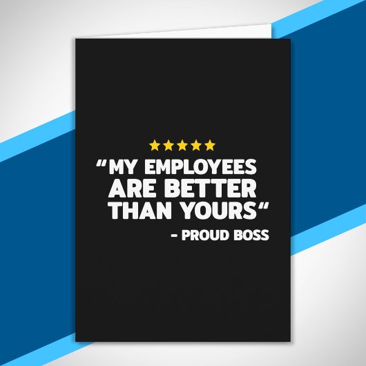 Dag van waardering van werknemers - Schadecadeau b Kaart