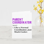 Dag van waardering voor ouders coördinator  kaart (Gele Bloem)