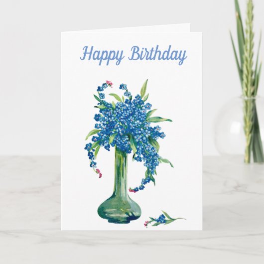 Dag. Vergeet-me-nots. Kaart (Voorkant)