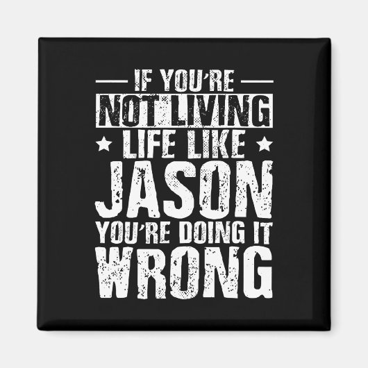 Dag Verjaardag Jason Naam Voornaam Gezegde Magneet (Voorkant)