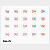 Dag Vibes Groovy Testing Day Docent Student Vrouwe Ronde Sticker (Vel)
