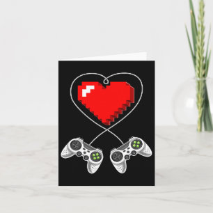 Dag Video Game Controller Hart Gamer Gift Boys 1 Kaart