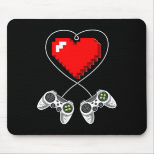 Dag Video Game Controller Hart Gamer Gift Boys 1 Muismat
