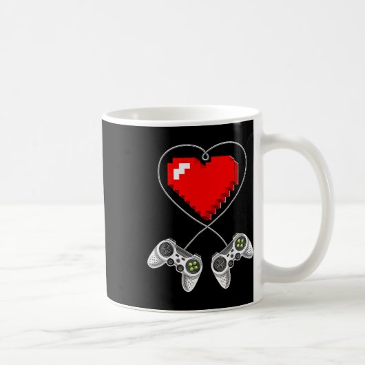 Dag Video Game Controller Hart Gamer Gift Boys Koffiemok (Rechts)