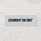 Dag vieren/Bedankt voor je service Mini Visitekaartje (Achterkant)