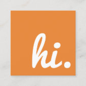 dag vierkante visitekaartje (Voorkant)