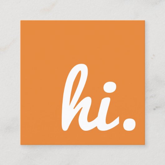 dag vierkante visitekaartje (Voorkant)