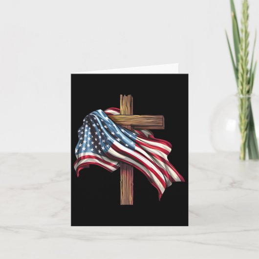 Dag Vlag Kruis Print Kaart (Voorkant)