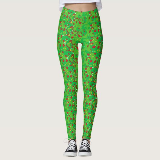 Dag vol kerstmis leggings (Voorkant)