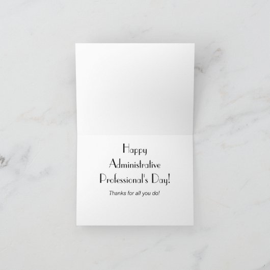 Dag voor administratief beroep Hartelijk dank Bedankkaart (Binnen)