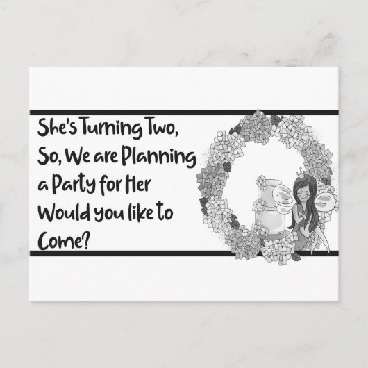 Dag voor Dochter Twee Draaien Uitnodiging Briefkaart (Voorkant)