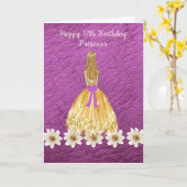 Dag voor een 12-jarig meisje in Lavender Kaart (Gele Bloem)