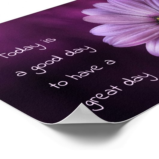 Dag voor een geweldige dag poster (Hoek)