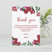 Dag voor een meisje van Pomegranaat Dank je wel Kaart (Staand voorkant)